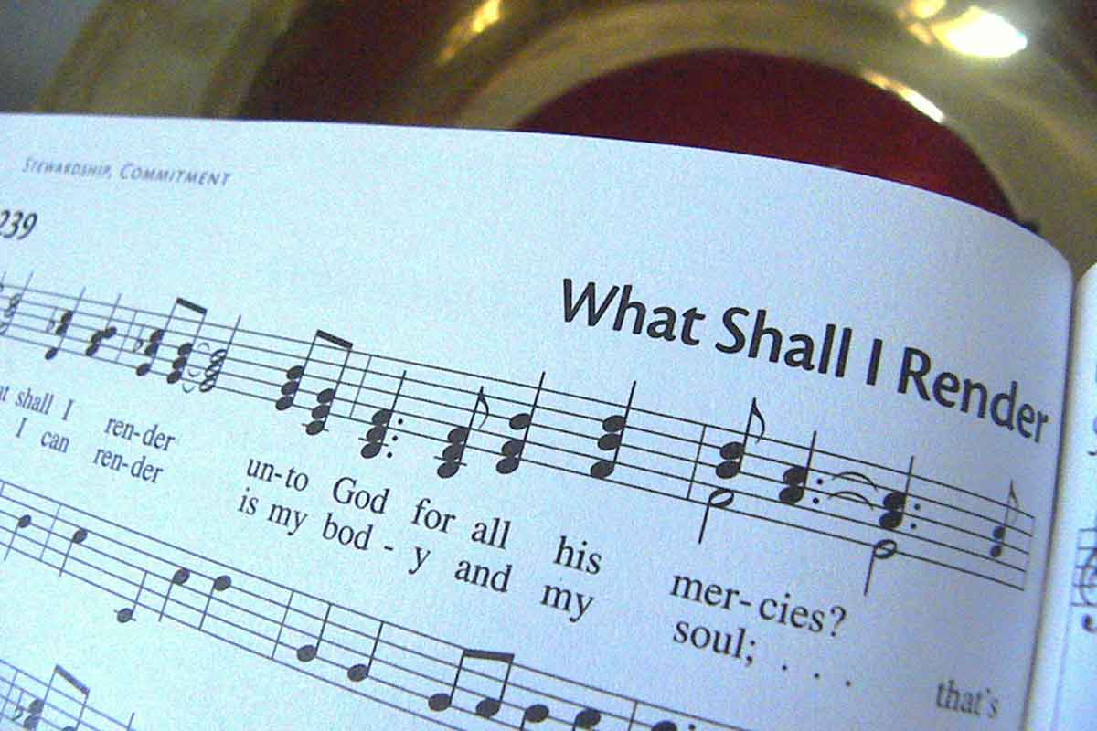 What Shall I Render sheet music | Give Time, Talents or Treasures to CVLC Christus Victor Lutheran Church Naples & Bonita Springs